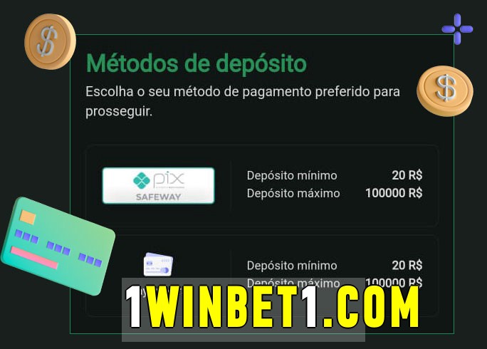 O cassino 1winbet bet oferece uma grande variedade de métodos de pagamento