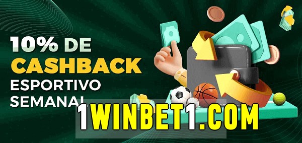 10% de bônus de cashback na 1winbet 